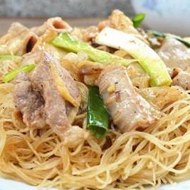 猪杂炒粉