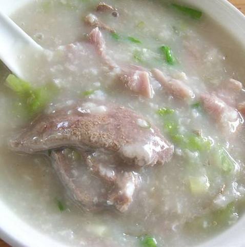 猪肝瘦肉粥