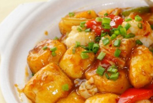 奥尔良拼日本豆腐饭