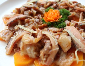 咸鱼蒸花腩饭