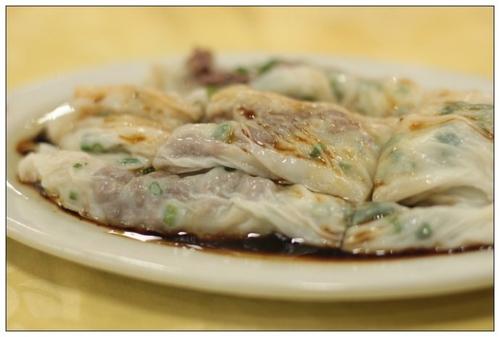 生蒸猪杂肠粉