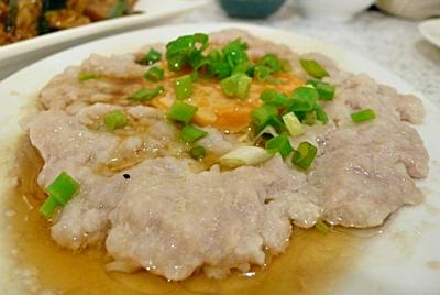 咸蛋蒸肉饼饭