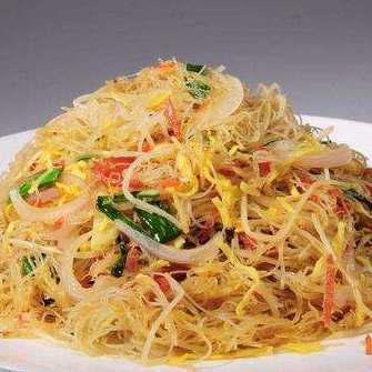 三丝鸡蛋炒粉