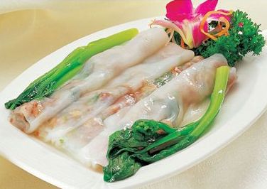 青菜肉肠粉