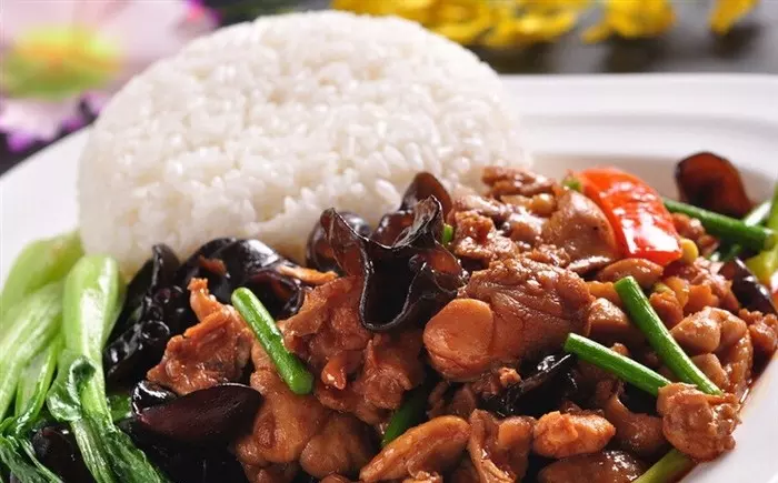 红烧鸡块饭