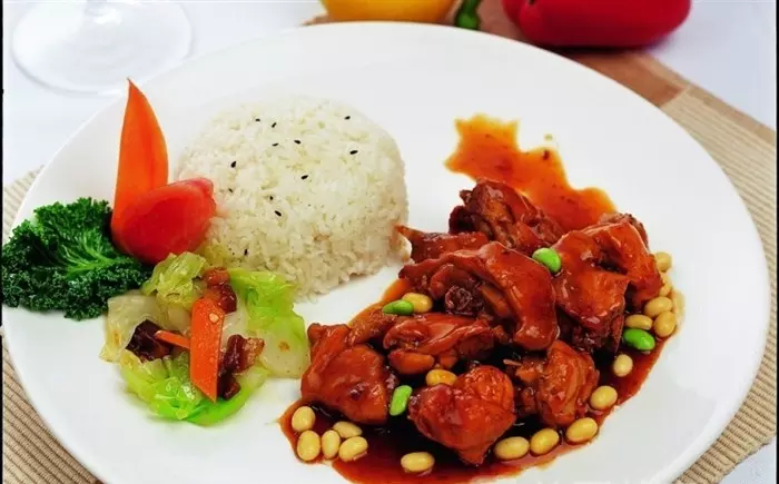 红烧鸡块饭